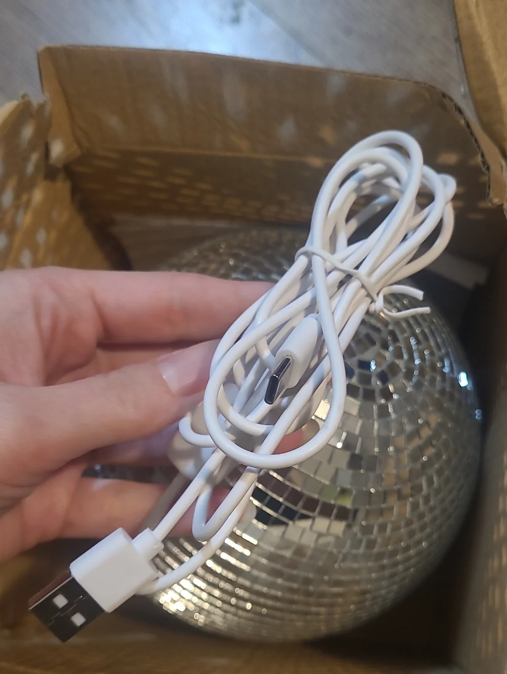 Table Top Mosaic Disco Ball Party Light - Decorative LED Color Changing Sphere